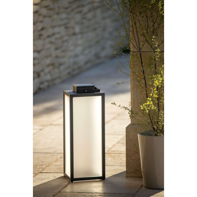 Lanterne solaire TRADITION 65 cm - Noir Les Jardins