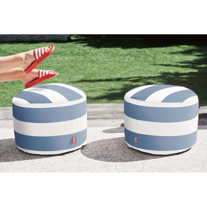 Pouf Point - Stripe ocean blue Fatboy®