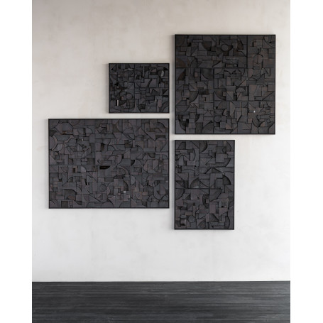 Décoration murale Teck 90x60 - Marron foncé Ethnicraft