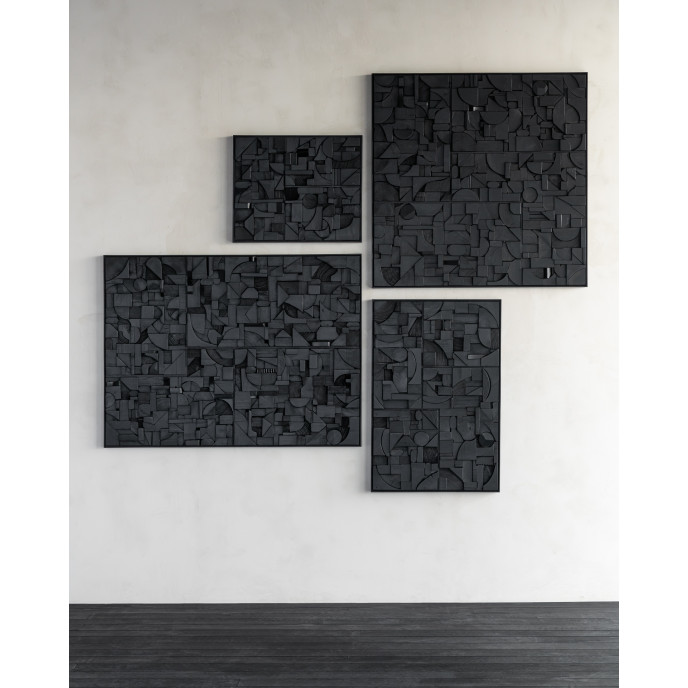 Décoration murale Teck 120x90 - Noir Ethnicraft