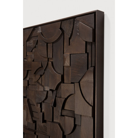 Décoration murale Teck 120x90 - Marron foncé Ethnicraft