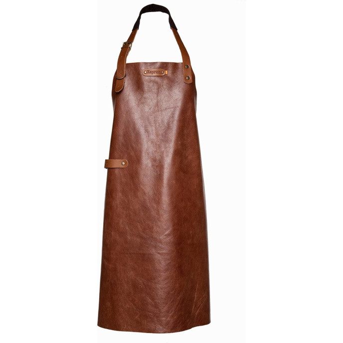 Tablier en cuir pleine fleur New York Taille M - Cognac Xapron