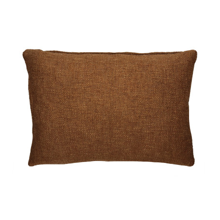 Coussin en coton - polyester recyclé L 60 x W 40 cm Dimaro - Marron Pomax