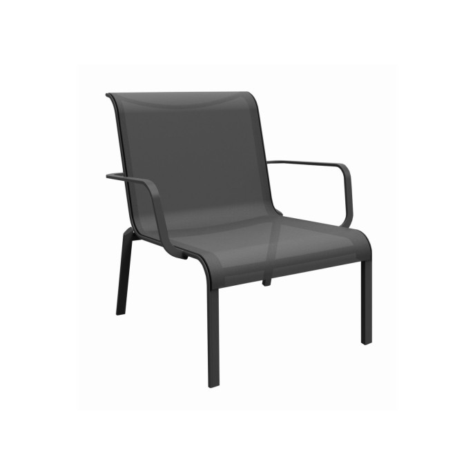 Fauteuil Lounge Cauro Graphite Gris Océo