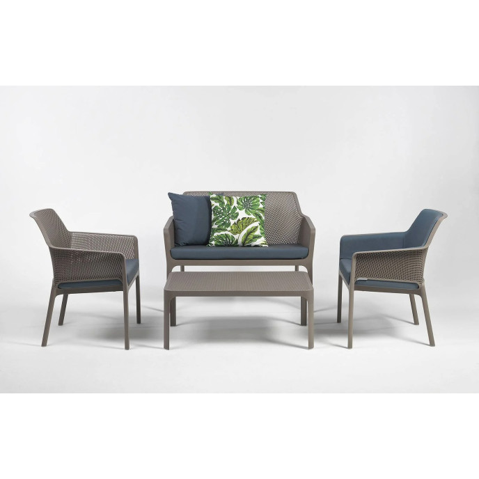Coussin canapé Net Bench - Bleu Nardi