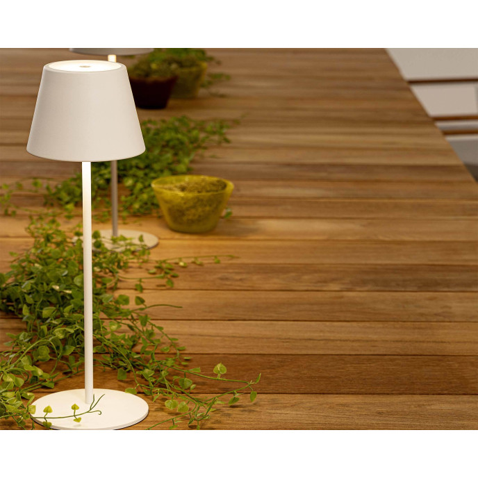 Lampe de table LED H38 Etna - Blanc Bizzotto