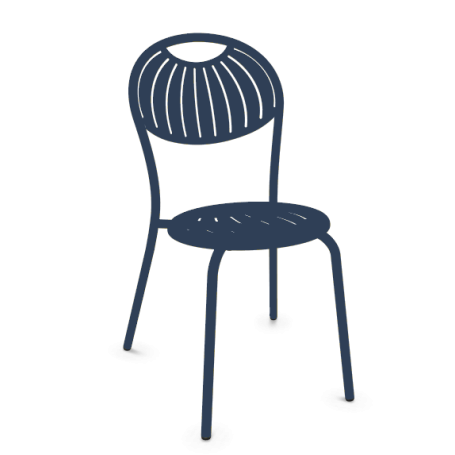 Chaise Coupole - Bleu Saphir Emu