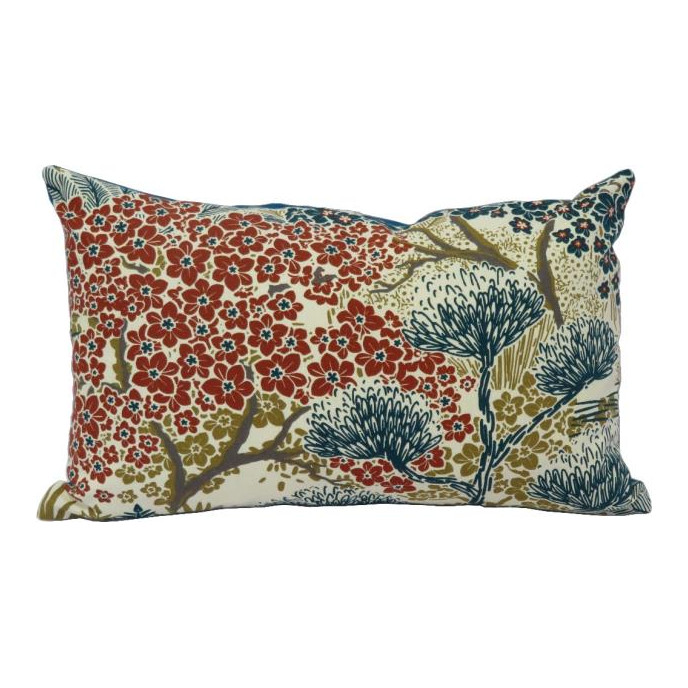 Coussin déco Mako 50x30 - Petrole Edenia