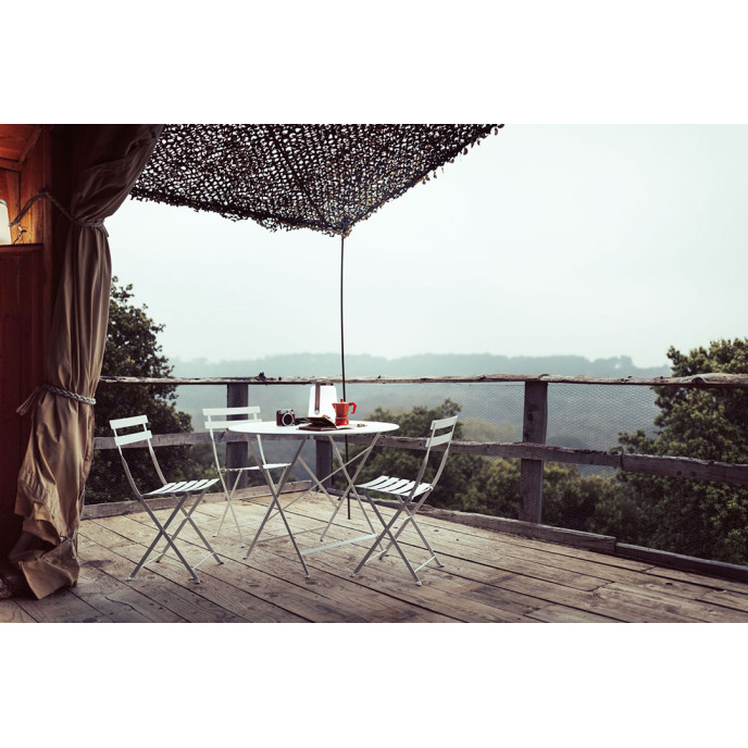 Chaise Métal Pliante Bistro Gris Lapilli Fermob
