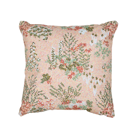 Coussin 44*44 Bouquet Sauvage Pixel Rose Poudre Fermob