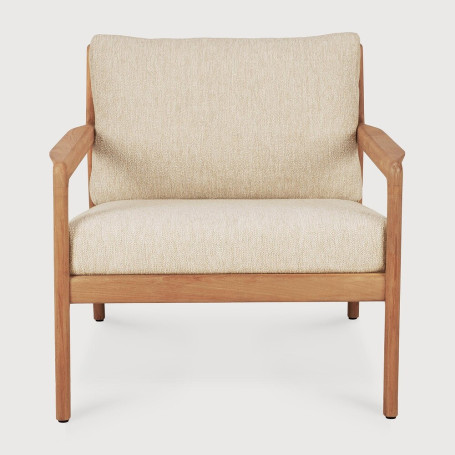 Fauteuil Jack en teck & tissu - couleur Sable Ethnicraft