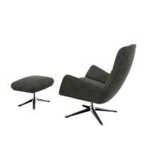 Fauteuil Moro Tissu Tortue Pieds en Aluminium Flexlux