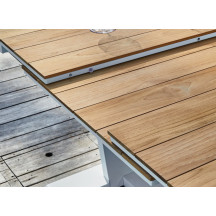 Table Amber Teck - Blanc et Teck Océo