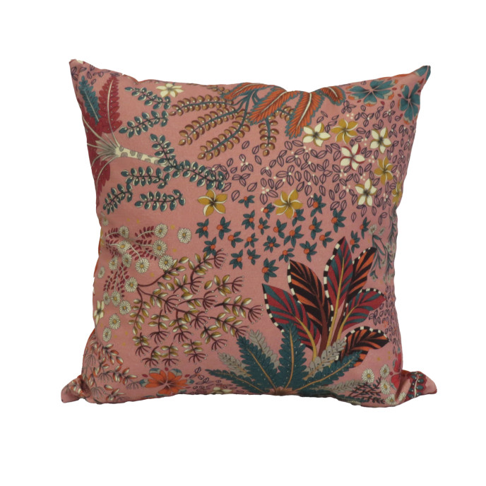 Coussin déco Wonderful World 40x40 - Rose Edenia