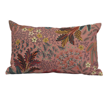 Coussin déco Wonderful World 50x30 - Rose Edenia