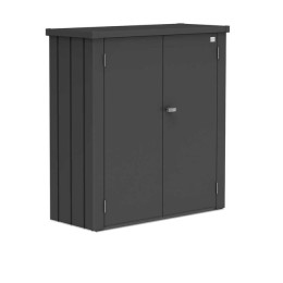 Armoire de terrasse Roméo M - Gris foncé métallique Biohort