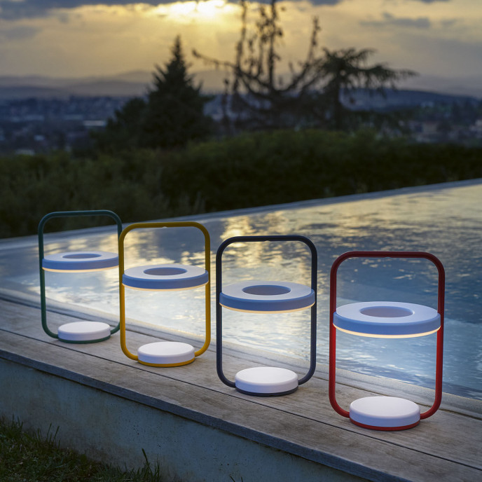 Lampe Ulli H30 Bleu abysse Fermob