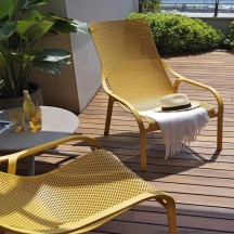 Fauteuil Lounge Net - Taupe Nardi