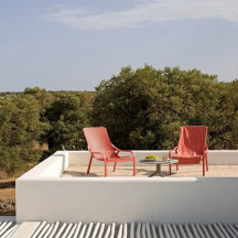 Fauteuil Lounge Net - Taupe Nardi