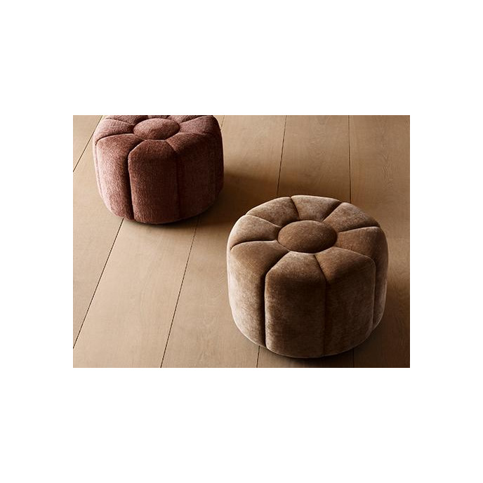 Pouf Zone Ø 60 Tissu Burano Caramel Flexlux