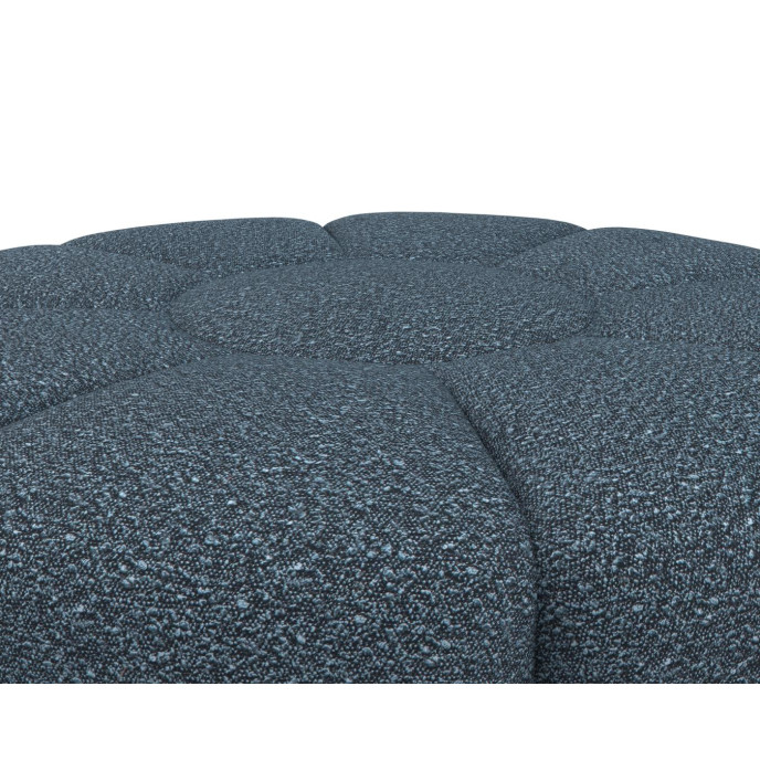 Pouf Zone Ø 100 Tissu Roma Bleu Acier Flexlux