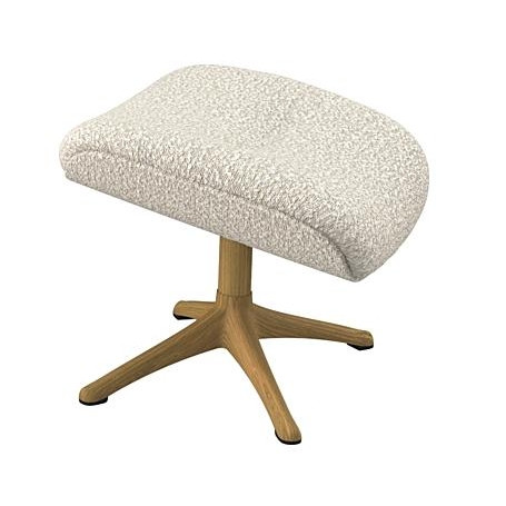 Repose-pieds Elégant Tissu Roma Blanc cassé Flexlux