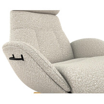 Fauteuil Elégant Tissu Roma Blanc cassé Flexlux