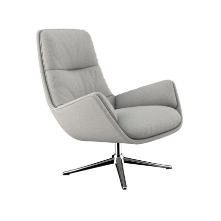 Fauteuil Moro Tissu Firenze Pieds en Aluminium Flexlux
