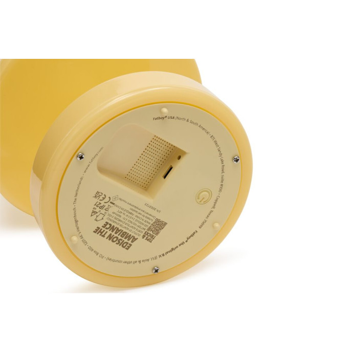 Lampe de table rechargeable Edison The Ambiance Pale Yellow Fatboy®