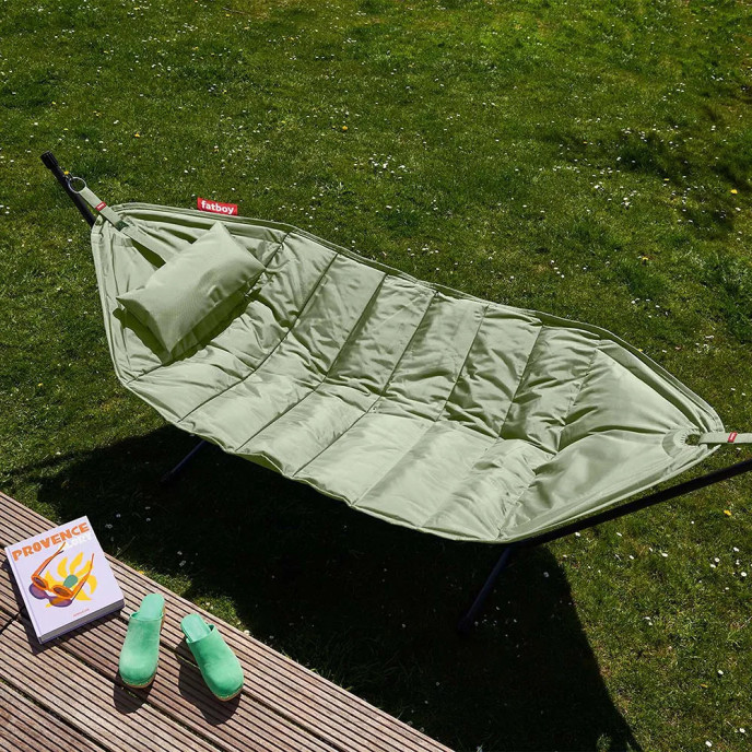 Hamac Headdemock avec oreiller et base noire - Seagrass Fatboy®
