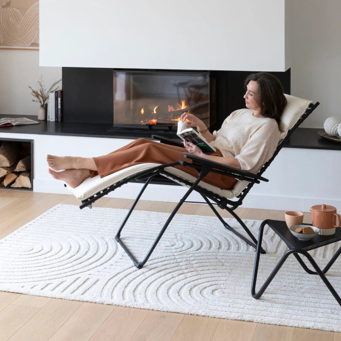 Fauteuil Evolution Niksen Beige Crème Lafuma