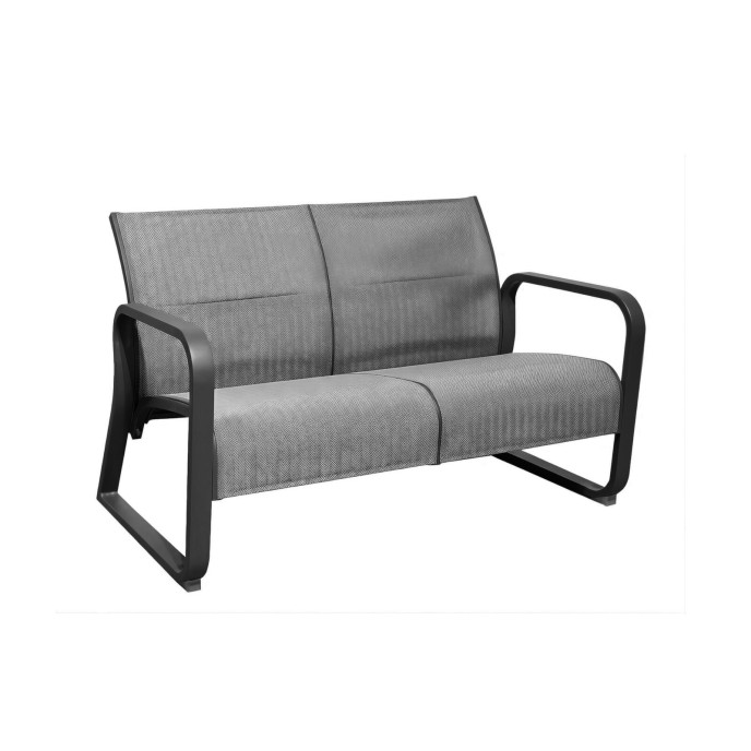 Canapé lounge 2 places Quenza II - Graphite et Chevron Proloisirs