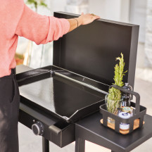 Plancha électrique Base 60 en acier noir Forge Adour