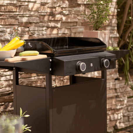 Plancha gaz Origin 60 en Acier noir Forge Adour