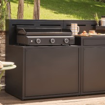 Plancha gaz Origin 75 Acier noir Forge Adour