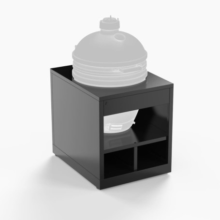 Support Kamado fermé en acier noir Forge Adour