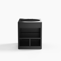 Support Kamado fermé en acier noir Forge Adour