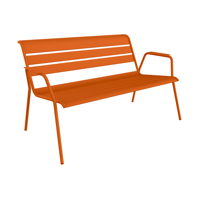 Banquette Monceau lounge Orange Confite Fermob