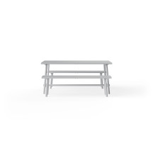 Banc de jardin Fred Bench Light Grey Fatboy®