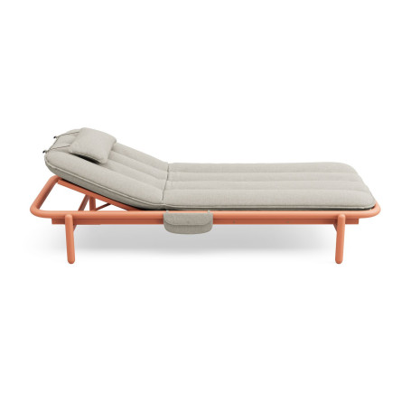 Lit de repos d’extérieur Sunbun Terracotta / Mist Orange Creme Fatboy®