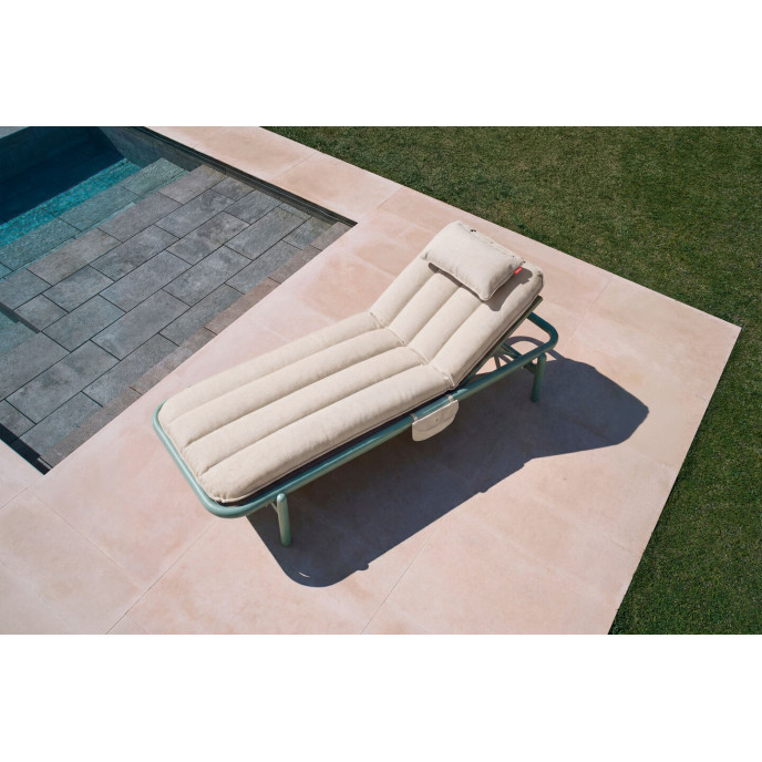 Lit de repos d’extérieur Sunbun Terracotta / Mist Orange Creme Fatboy®