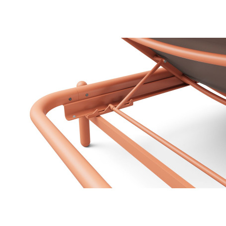 Lit de repos d’extérieur Sunbun Terracotta / Mist Orange Creme Fatboy®