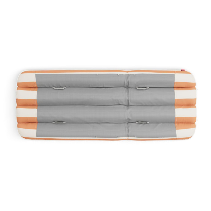 Lit de repos d’extérieur Sunbun Desert / Stripe Orange Creme Fatboy®