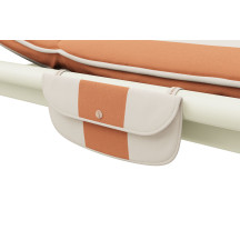 Lit de repos d’extérieur Sunbun Desert / Stripe Orange Creme Fatboy®