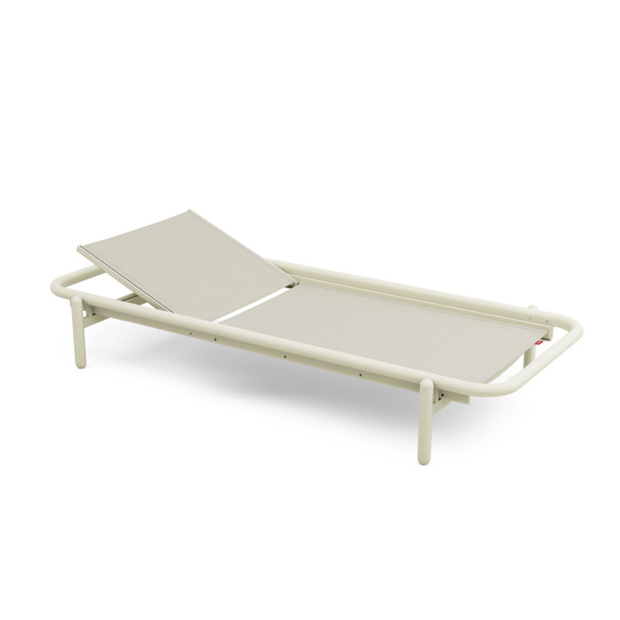 Lit de repos d’extérieur Sunbun Desert / Stripe Orange Creme Fatboy®