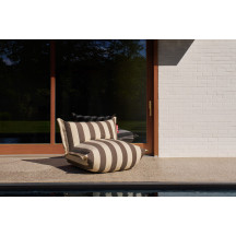 Fauteuil lounge Bonbaron Stripe Cacao Fatboy®