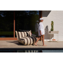 Fauteuil lounge Bonbaron Stripe Cacao Fatboy®