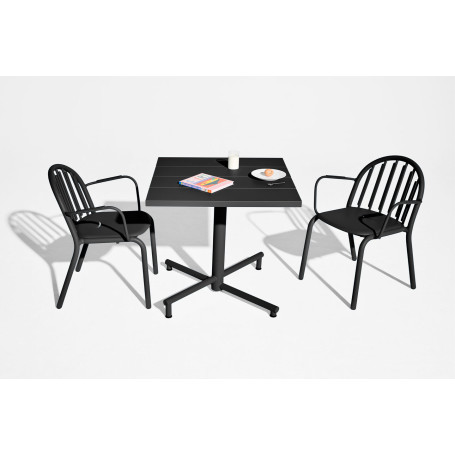 Petite table de jardin Fred Square Bistreau Anthracite Fatboy®