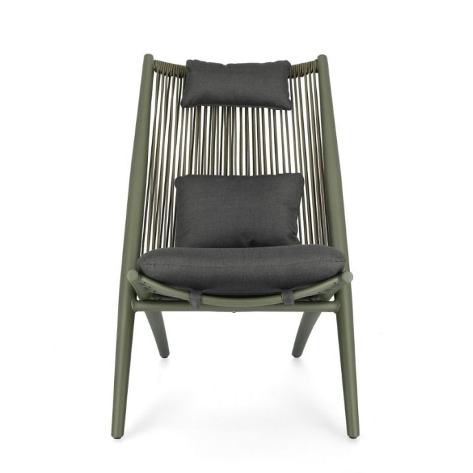 Fauteuil Lounge Aloha Vert Bizzotto