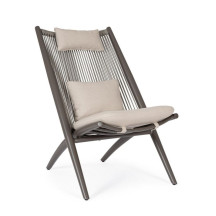 Fauteuil Lounge Aloha Cocoa Bizzotto